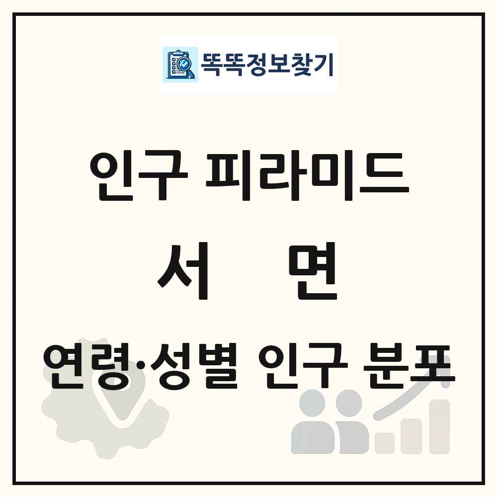 서면 인구 피라미드 링크 그림